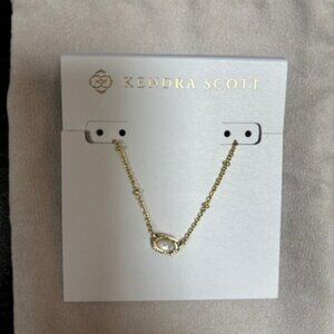 Kendra Scott Mini Elisa Gold Necklace - Ivory Mother of Pearl